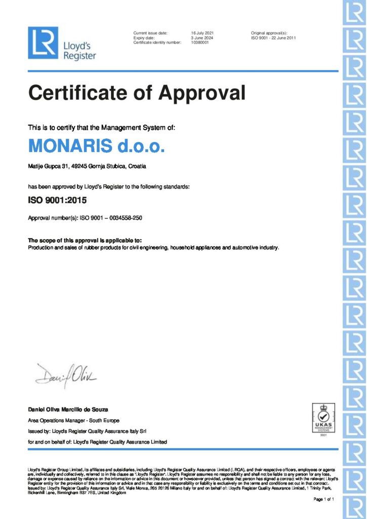 Certifikat ISO 9001
